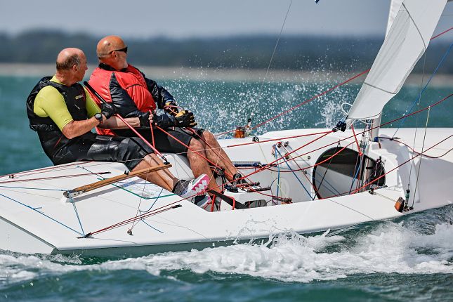 Rupert Mander and Gareth Edwards are overall winners of Cowes Week 2024. Photo Paul Wyeth/pwpictures.com